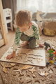 Dinosaurus drevené puzzle