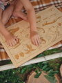 Dinosaurus drevené puzzle