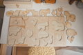 Vidiecky život - drevené edukačné puzzle