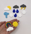 Set miniatúr Počasie, 13ks