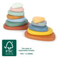 Small foot Montessori riečne kamene Balančná hra
