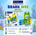 MAGNA-TILES Magnetická stavebnica Shark Dive 13 dielov