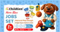 ChildGen, kreatívna sada PAW PALS Hero Max 4 ks plastelíny, formičky, podložka Profesie - Práca
