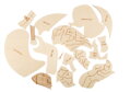 Anatómia hlavy  - drevené edukačné puzzle