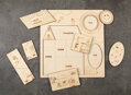 Geometrické tvary - drevené edukačné puzzle