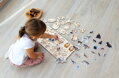 Stopy zvierat -edukačné puzzle v slovenskom jazyku