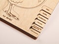 Cyklus kury domácej  - drevené edukačné puzzle