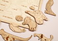 Abeceda v zoo - drevené edukačné puzzle