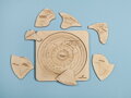 Zem je guľatá - drevené vzdelávacie puzzle