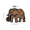 Drevené puzzle v tvare zvieratiek 150 Čarovný slon