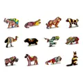 Drevené puzzle v tvare zvieratiek 150 Čarovný slon