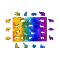 Drevené puzzle v tvare zvieratiek 200 Birds Paradise