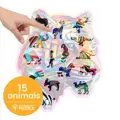 Drevené puzzle v tvare zvieratiek 150 Tiger