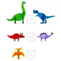Magnetická stavebnica Dinos 5 dielov 