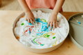 Jellystone, senzorický podnos Play Tray  2-v-1, zelená nádoba