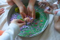 Jellystone, senzorický podnos Play Tray  2-v-1, zelená nádoba