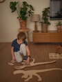 Drevené puzzle dinosaura 