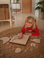 Cyklus kury domácej  - drevené edukačné puzzle