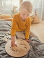 Kamaráti  v lese  - drevené edukačné puzzle