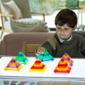 Priesvitné pyramídy na skladanie 