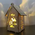 DREVENÝ ADVENTNÝ LAMPÁŠ 