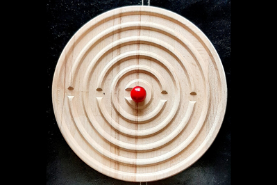 Bludisko - drevená edukačná kruhová hra