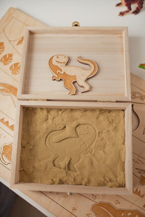 Dinosaurus drevené puzzle