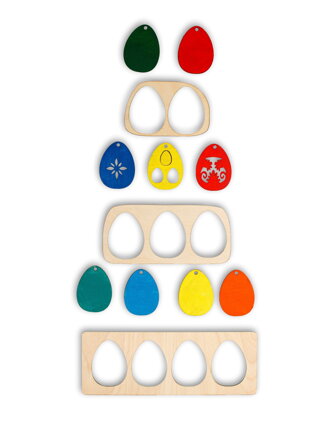 Set  3 šablón s 9 vajíčkami