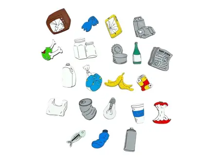 Odpadky 21ks miniatúry