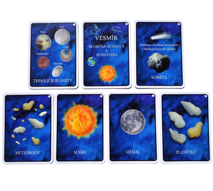 Náučné karty vesmír v slovenskom jazyku