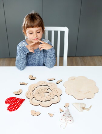 Emócie -50%  - drevené edukačné puzzle 