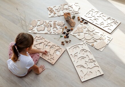 Čo spadlo zo stromu 2  -edukačné puzzle v sloveskom jazyku