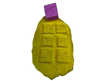 Kocka - odtlačky do plastelíny, piesku Peppa pig
