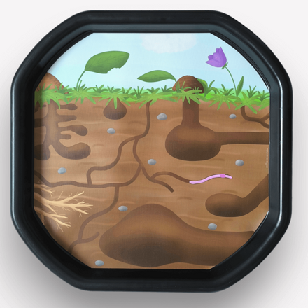 Pod zemou – Podložka do Tuff Tray MAXI