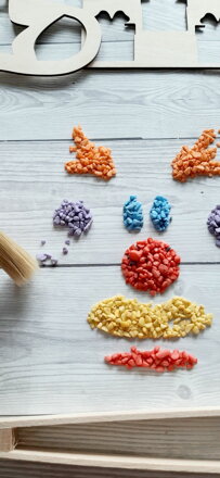 Vianočná guľa so stromčekom - sensory play