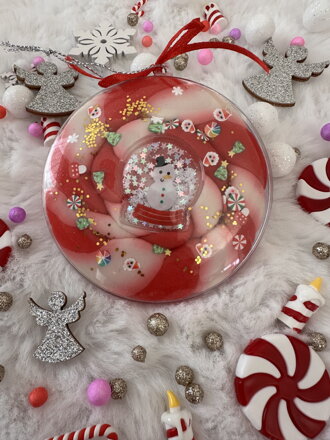 Rajolína - medailón červený