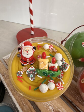 Rajolína- bezpečná plastelína 150g  žltá s Mikulášom