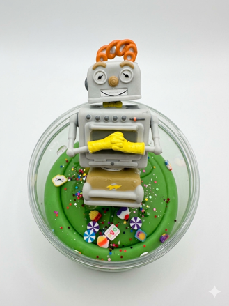 Rajolina- bezpečná plastelína - robot