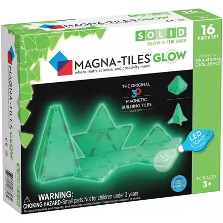 Magnetická stavebnica - Glow 16 dielov