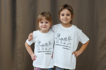 Bavlnené tričko s citátom M.Montessori