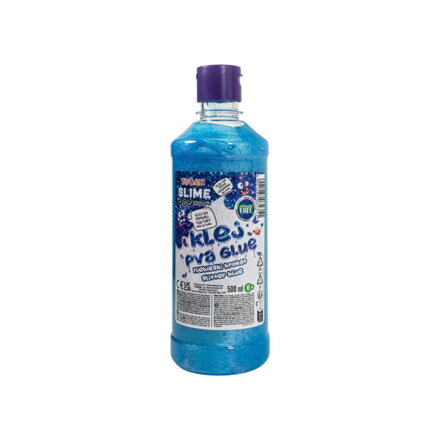 Trblietavé PVA lepidlo na výrobu slizu - modré