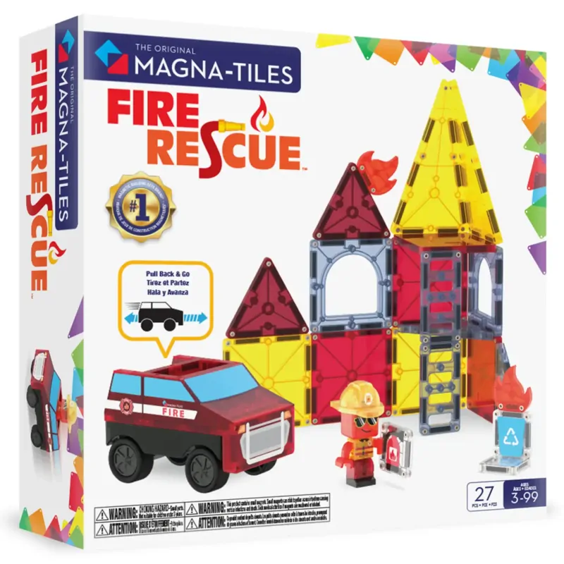 Magnetická stavebnica Fire Rescue 27 dielov Magnetická stavebnica Fire Rescue 27 dielov