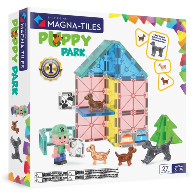 Magna-Tiles Magnetická stavebnica Puppy Park 27 dielov Magna-Tiles Magnetická stavebnica Puppy Park 27 dielov