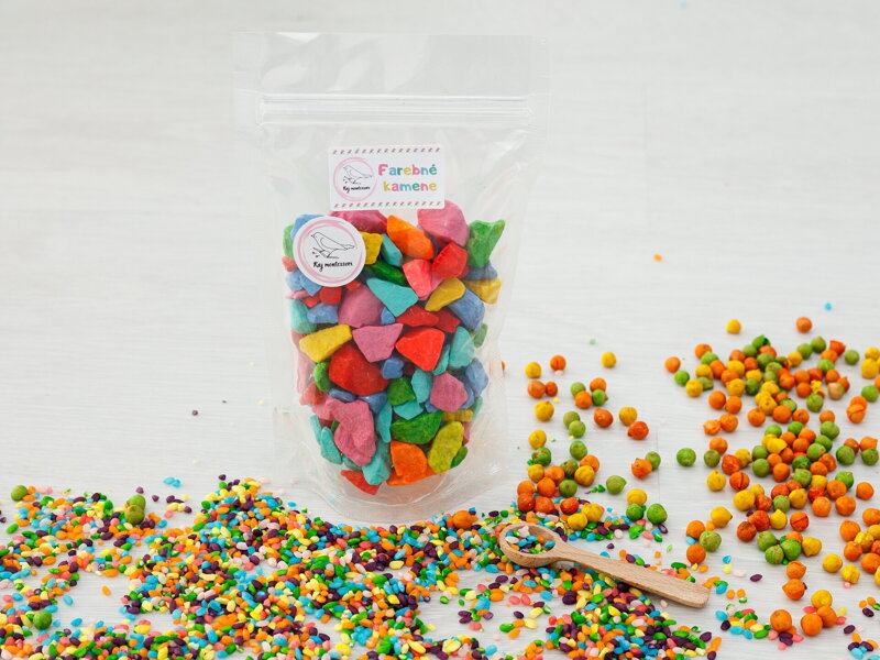 Farebné kamene 300g Farebné kamene 300g