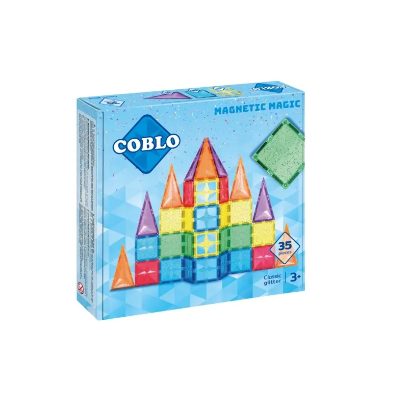 Coblo magnetická stavebnica glitter - 35 