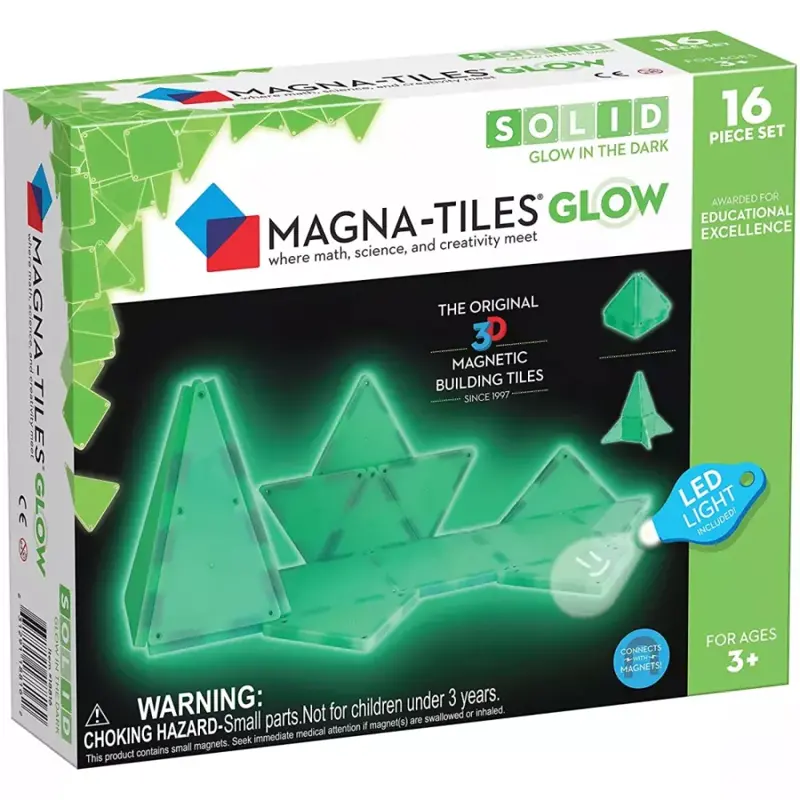 Magnetická stavebnica - Glow 16 dielov
