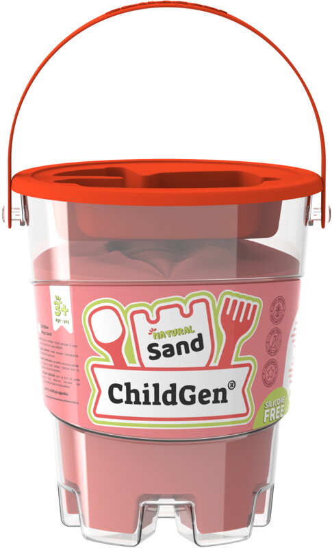 Kinetický piesok s formičkou - červený 500 g Kinetický piesok s formičkou - červený 500 g