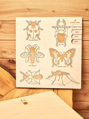 Životný cyklus hmyzu - drevené vzdelávacie puzzle