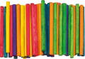 Farebné ovalné drevené paličky