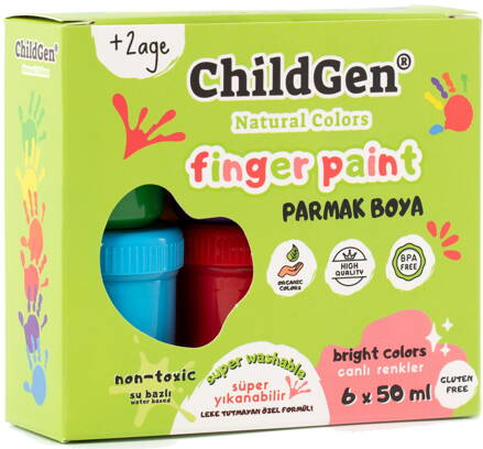 ChildGen maľovanie prstami 6x50ml